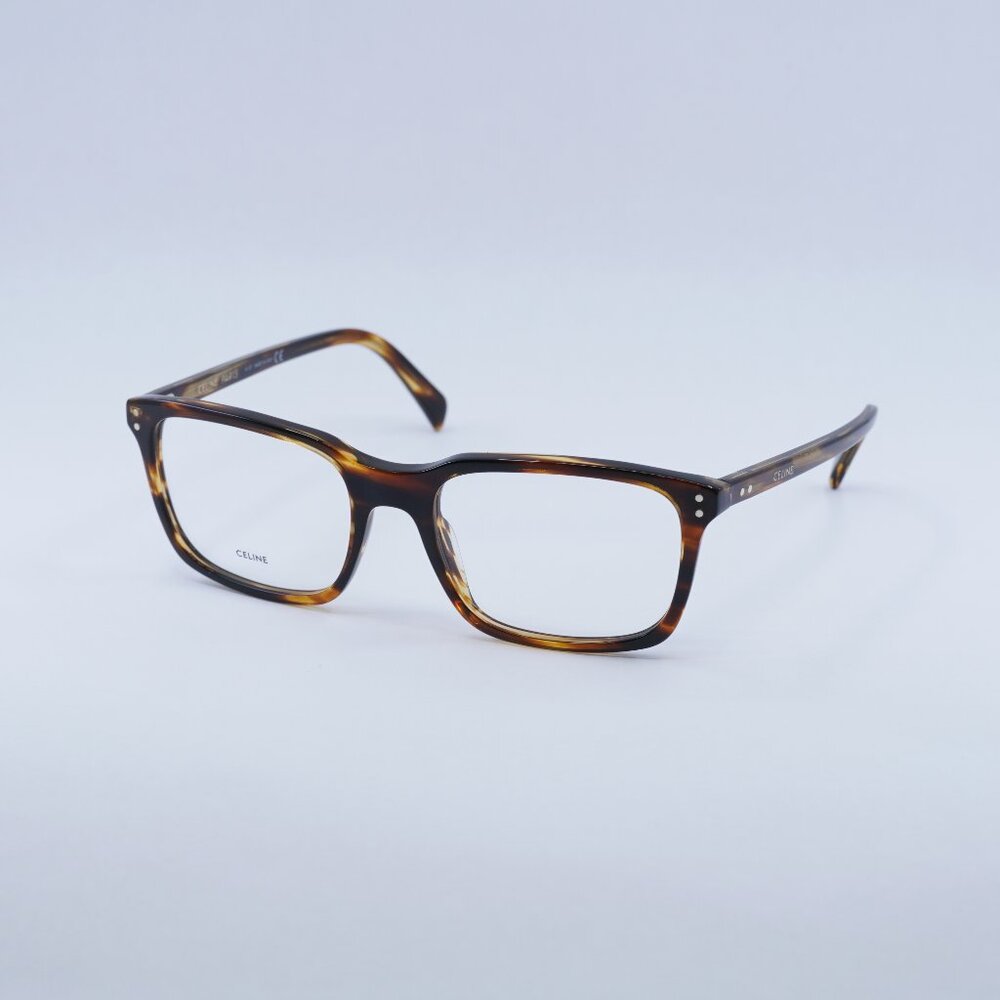 🕶️ New Celine CL50081I 056 Eyeglasses - Flamed Havana Frame 56mm